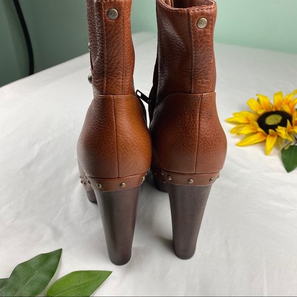 ❌SOLDUgg Cosima Mid Calf Platform Leather Ankle - Picture 4 of 8